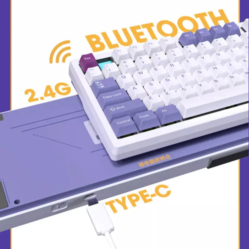 Darmoshark TOP75 Wireless Mechanical Keyboard With TFT Screen -  keycapcovers