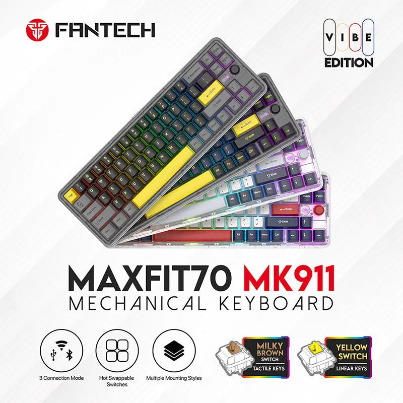 FANTECH MAXFIT70 MK911 Wireless Mechanical Keyboard -  keycapcovers