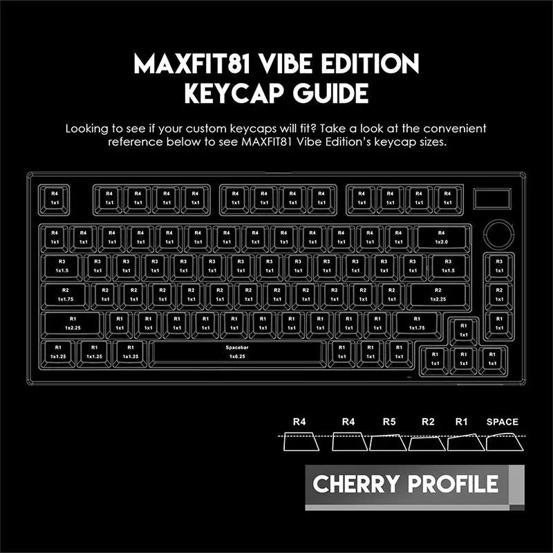 FANTECH MAXFIT81 MK910 Wireless Mechanical Keyboard -  keycapcovers