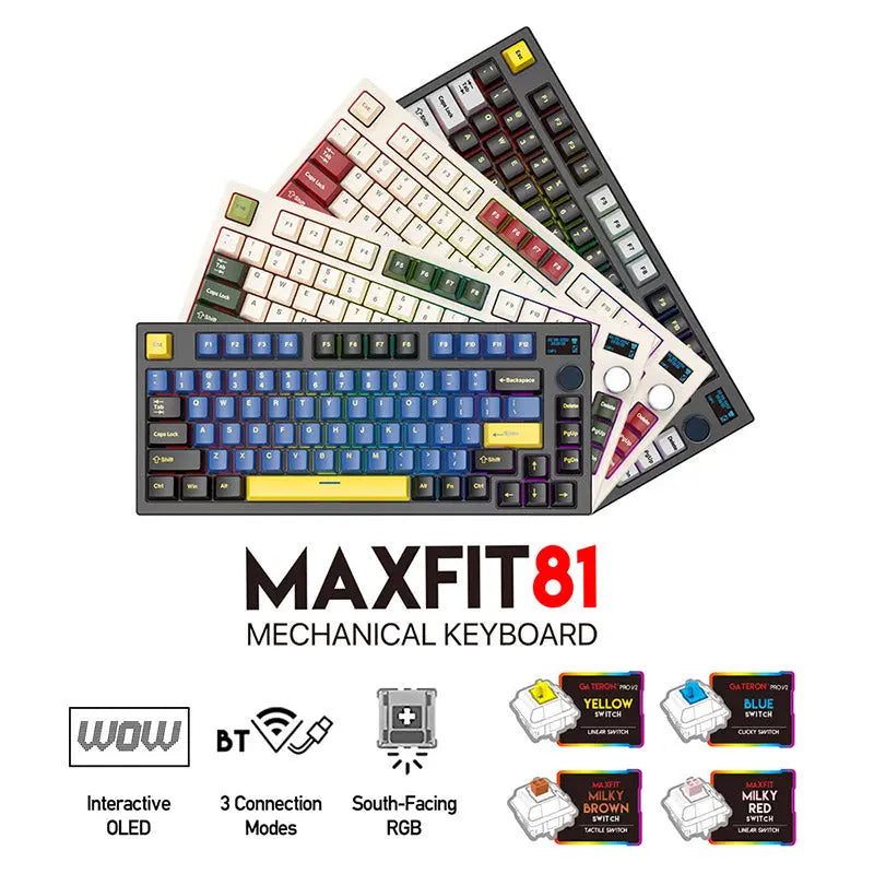 FANTECH MAXFIT81 MK910 Wireless Mechanical Keyboard -  keycapcovers