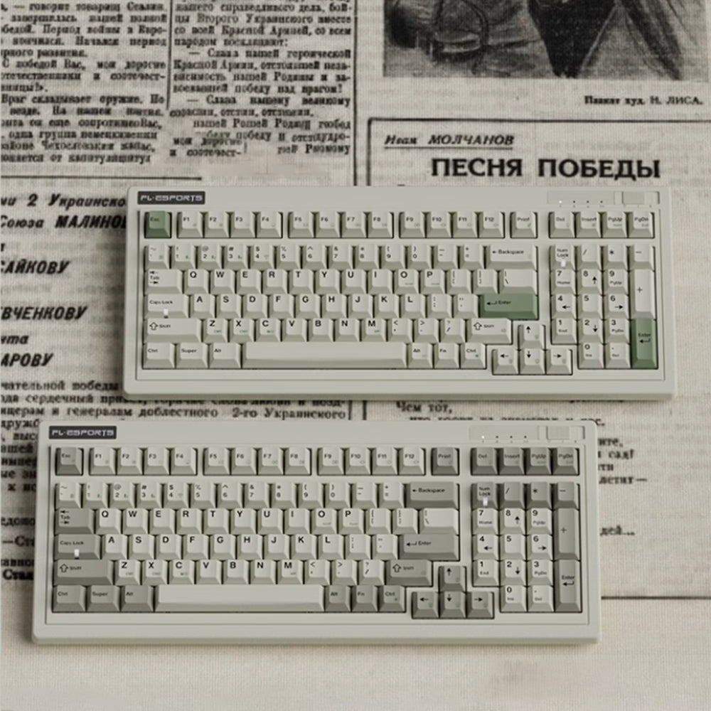FL¡¤ESPORTS OG98 Retro Wireless Mechanical Keyboard -  keycapcovers