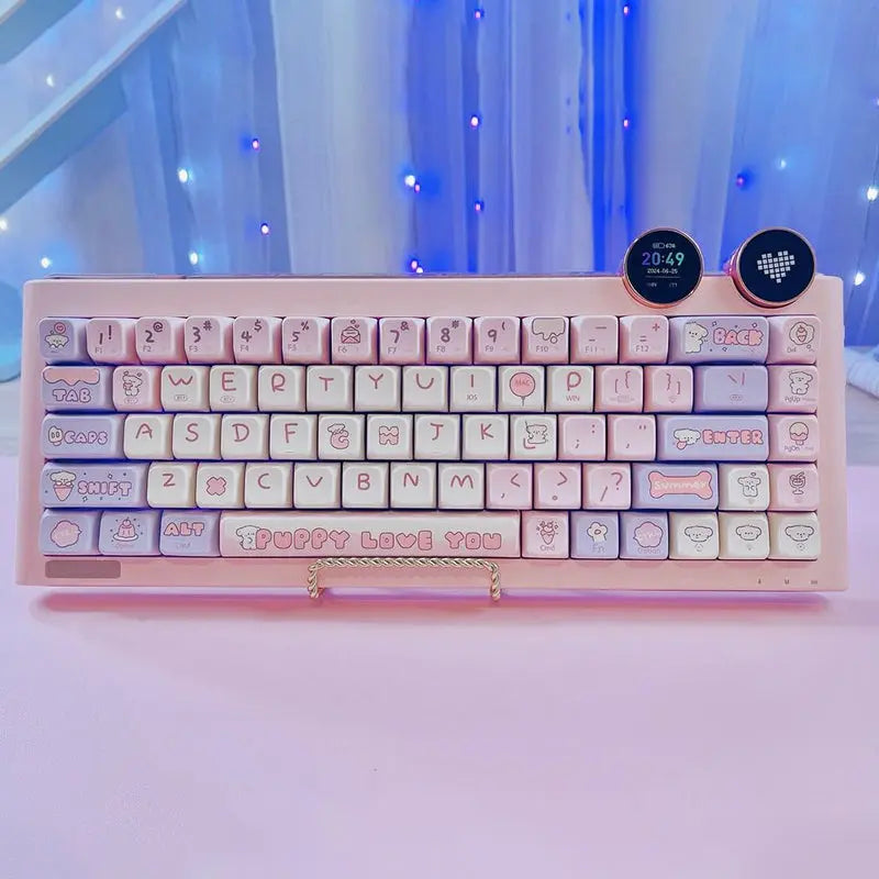 FOPATO D68 Playful & Cute Wireless Mechanical Keyboard -  keycapcovers