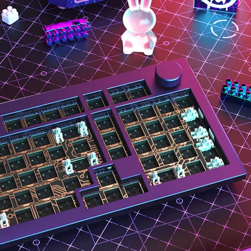 JAMESDONKEY RS2 Cyberpunk Aluiminum Wireless Mechanical Keyboard -  keycapcovers