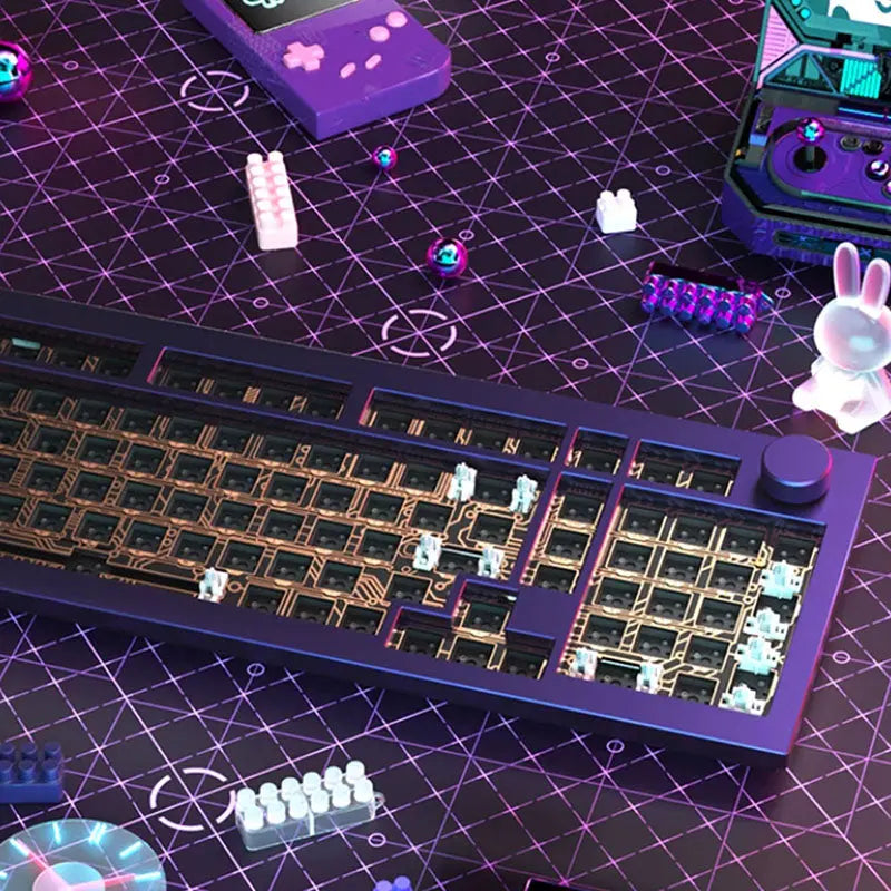JAMESDONKEY RS2 Cyberpunk Aluiminum Wireless Mechanical Keyboard -  keycapcovers