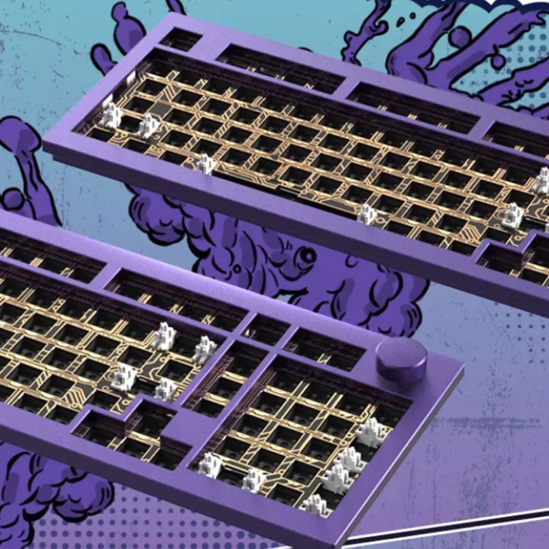 JAMESDONKEY RS2 Cyberpunk Aluiminum Wireless Mechanical Keyboard -  keycapcovers
