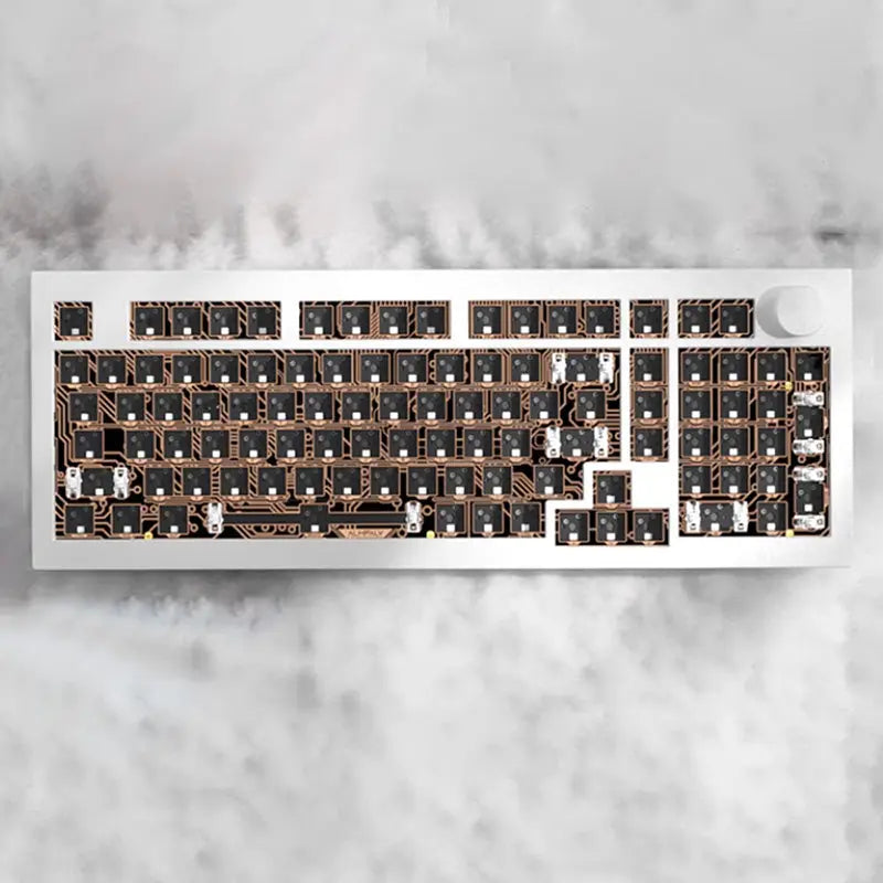 JAMESDONKEY RS2 White Aluiminum Wireless Mechanical Keyboard -  keycapcovers