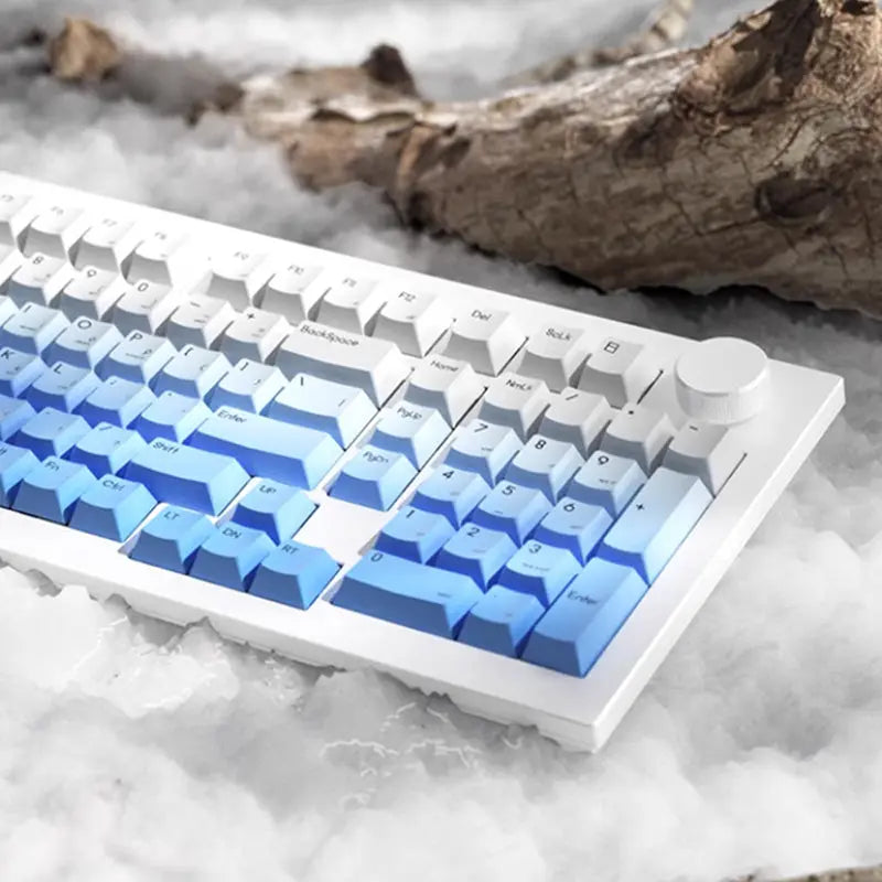 JAMESDONKEY RS2 White Aluiminum Wireless Mechanical Keyboard -  keycapcovers