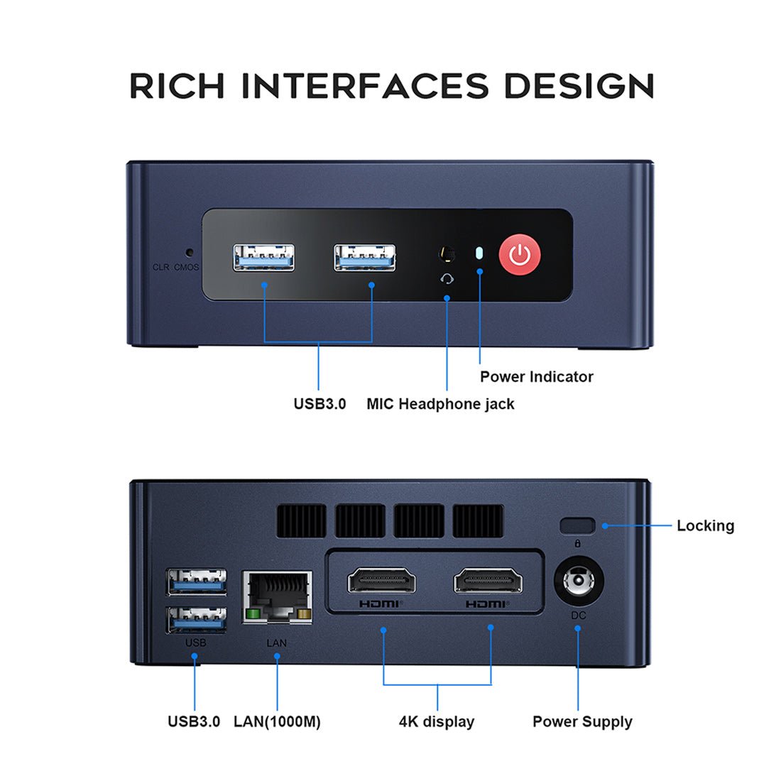 Beelink MINI S N5095 Gaming Mini PC Computer