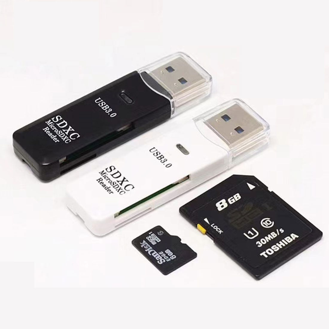 USB 3.0 Card Reader 2-in-1 High-Speed Card Reader