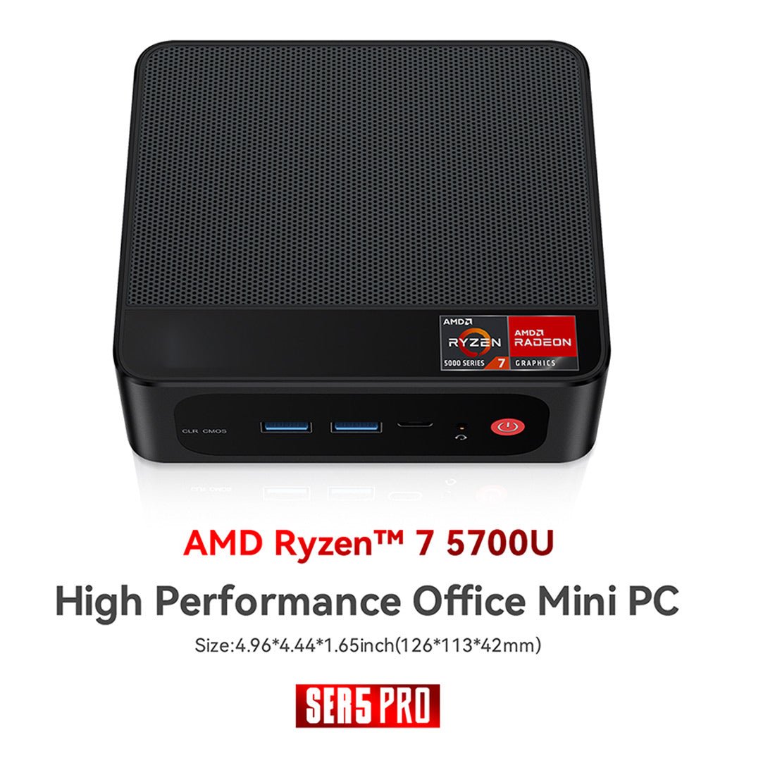 Beelink SER5 PRO 5700U Gaming Mini PC Computer