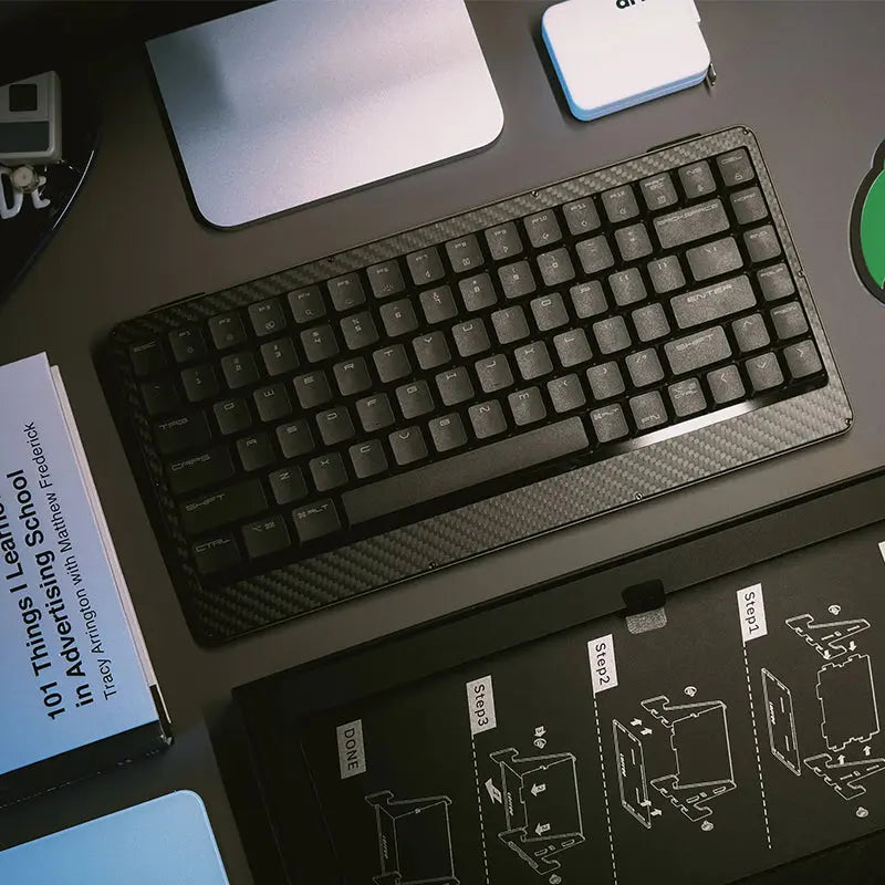 Lofree Edge Low Profile Carbon Fiber & Mg Alloy Mechanical Keyboard The Lightest Lofree