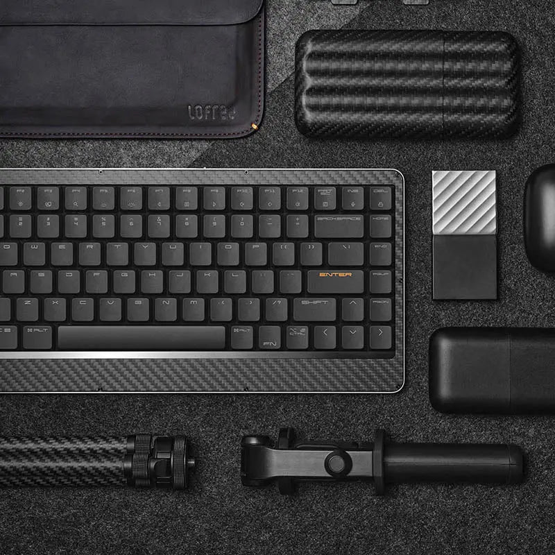 Lofree Edge Low Profile Carbon Fiber & Mg Alloy Mechanical Keyboard The Lightest Lofree