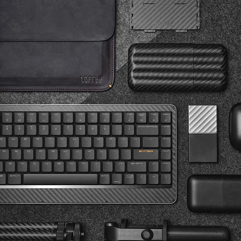 Lofree Edge Low Profile Carbon Fiber & Mg Alloy Mechanical Keyboard The Lightest Lofree