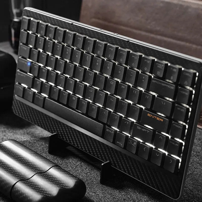 Lofree Edge Low Profile Carbon Fiber & Mg Alloy Mechanical Keyboard The Lightest Lofree