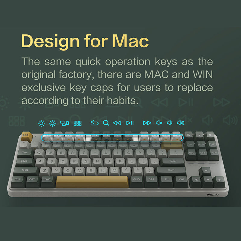 Xiaomi x MIIIW ART Series Z870 Wireless Mechanical Keyboard -  keycapcovers