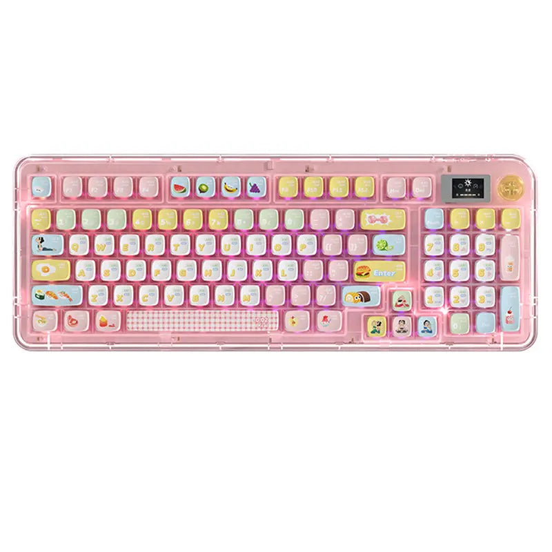 PIIFOX ER95 Triple-Mode Wireless Mechanical Keyboard With LCD Screen -  keycapcovers