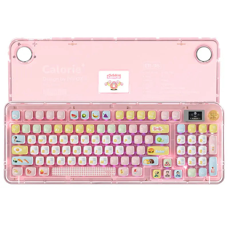 PIIFOX ER95 Triple-Mode Wireless Mechanical Keyboard With LCD Screen -  keycapcovers