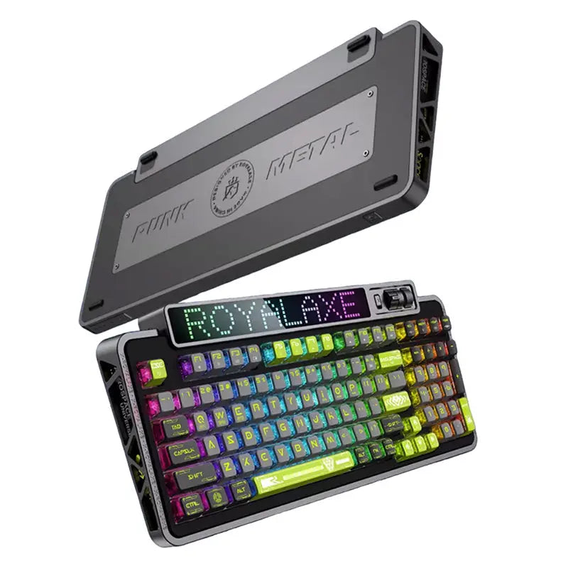 Royalaxe XL98 Mechanical Keyboard with LED Display -  keycapcovers