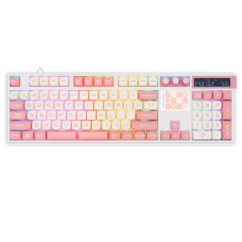 SKYLOONG GK104Pro Dual-Screen Wireless Mechanical Keyboard with Calculate -  keycapcovers