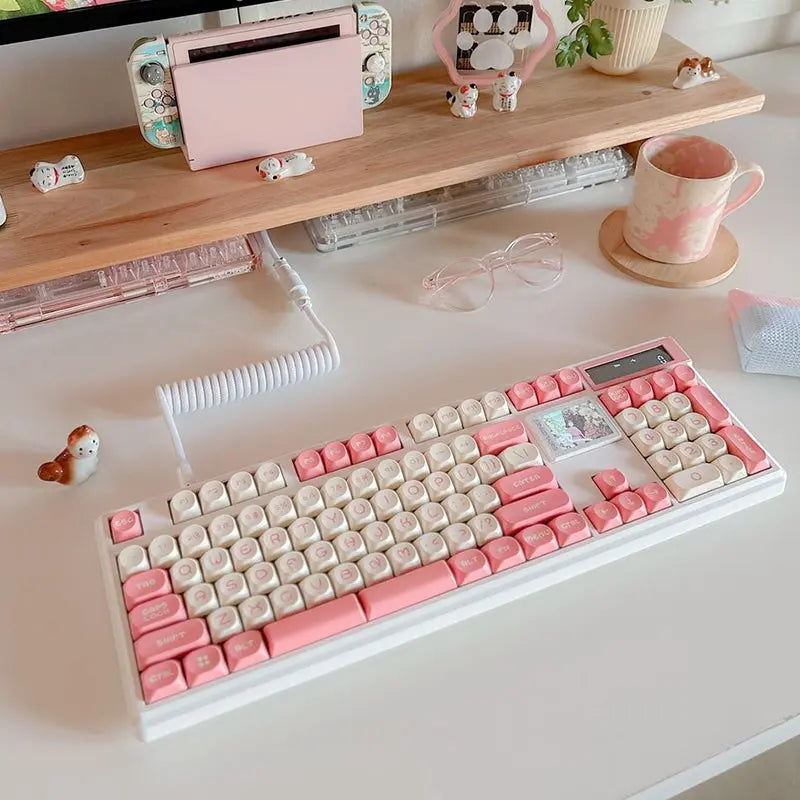 SKYLOONG GK104Pro Dual-Screen Wireless Mechanical Keyboard with Calculate -  keycapcovers