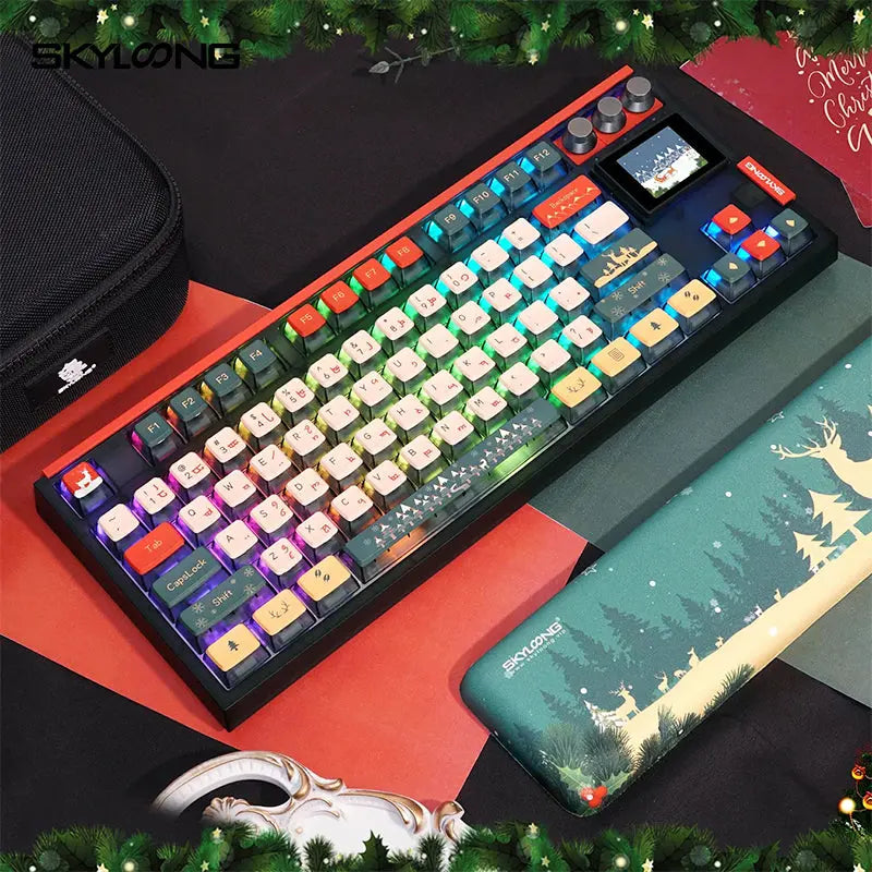 SKYLOONG GK87Pro Christmas Keyboard Combo Christmas Gift -  keycapcovers