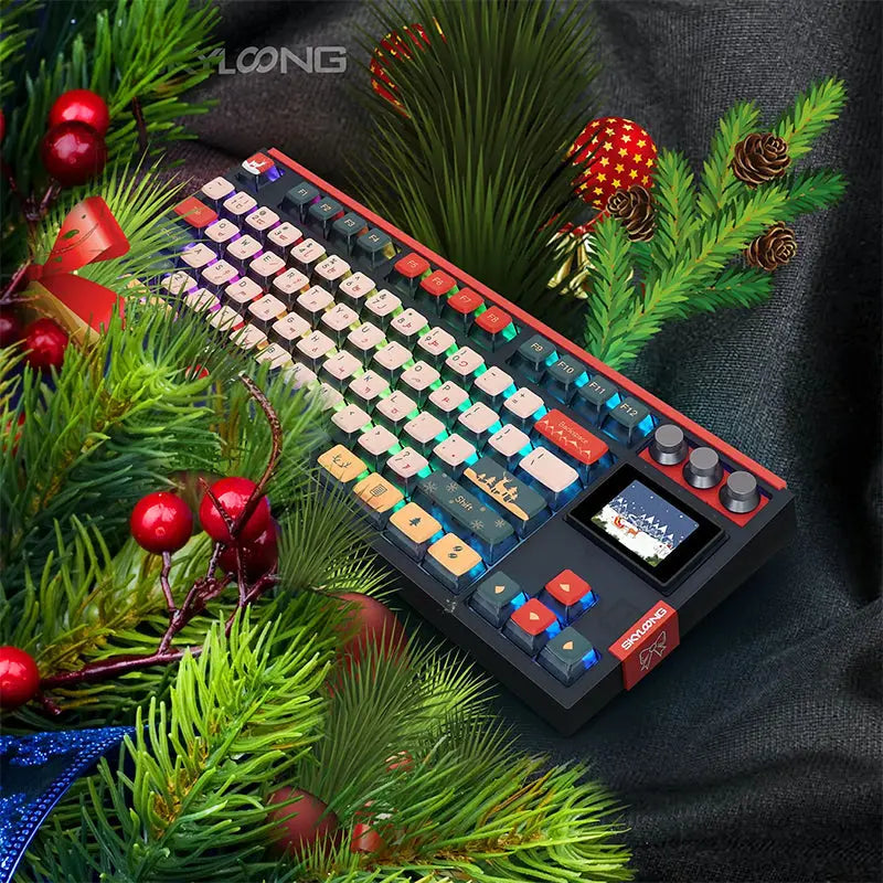 SKYLOONG GK87Pro Christmas Keyboard Combo Christmas Gift -  keycapcovers