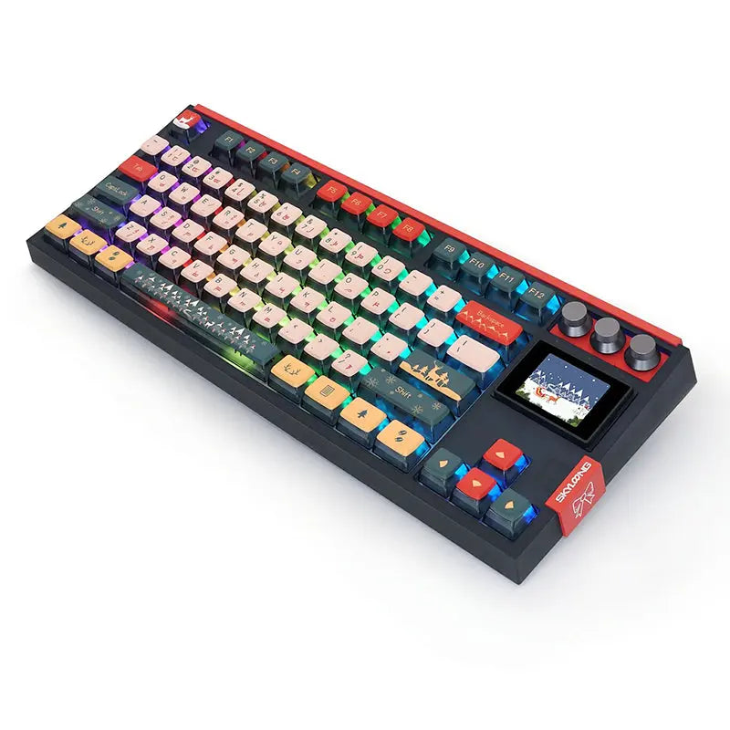 SKYLOONG GK87Pro Christmas Keyboard Combo Christmas Gift -  keycapcovers