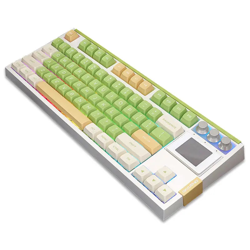 SKYLOONG GK87 Pro Green Wireless Mechanical Keyboard with TFT Screen -  keycapcovers