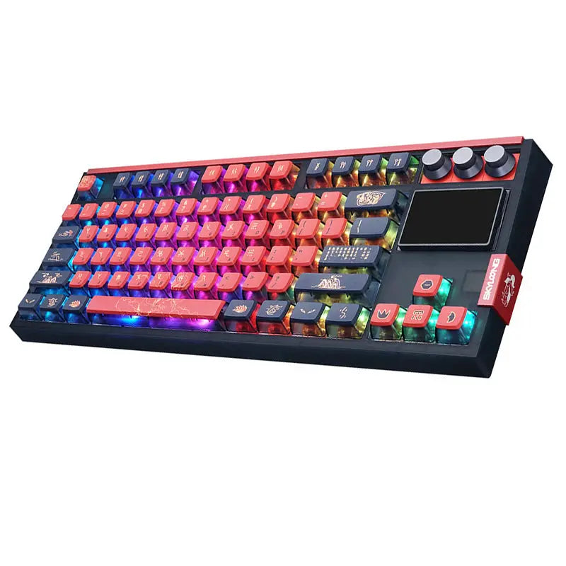 SKYLOONG GK87 Pro Spartan Wireless Mechanical Keyboard with TFT Screen -  keycapcovers