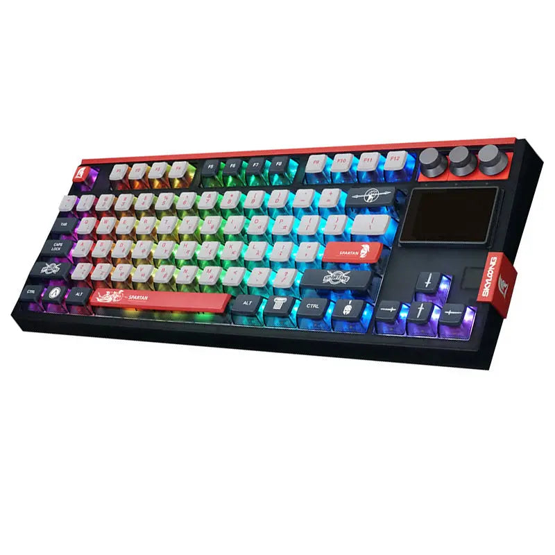 SKYLOONG GK87 Pro Spartan Wireless Mechanical Keyboard with TFT Screen -  keycapcovers