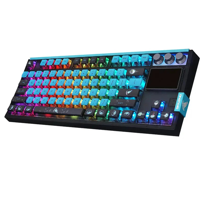 SKYLOONG GK87 Pro Spartan Wireless Mechanical Keyboard with TFT Screen -  keycapcovers