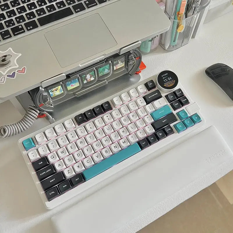 VTER K75 Mechanical Keyboard with Multifunctional Knob Display -  keycapcovers