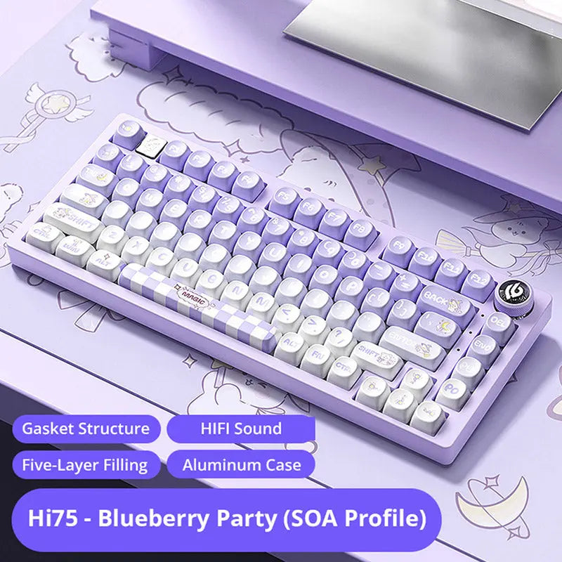 WhatGeek x LEOBOG Hi75 Wired Aluminum Mechanical Keyboard -  keycapcovers