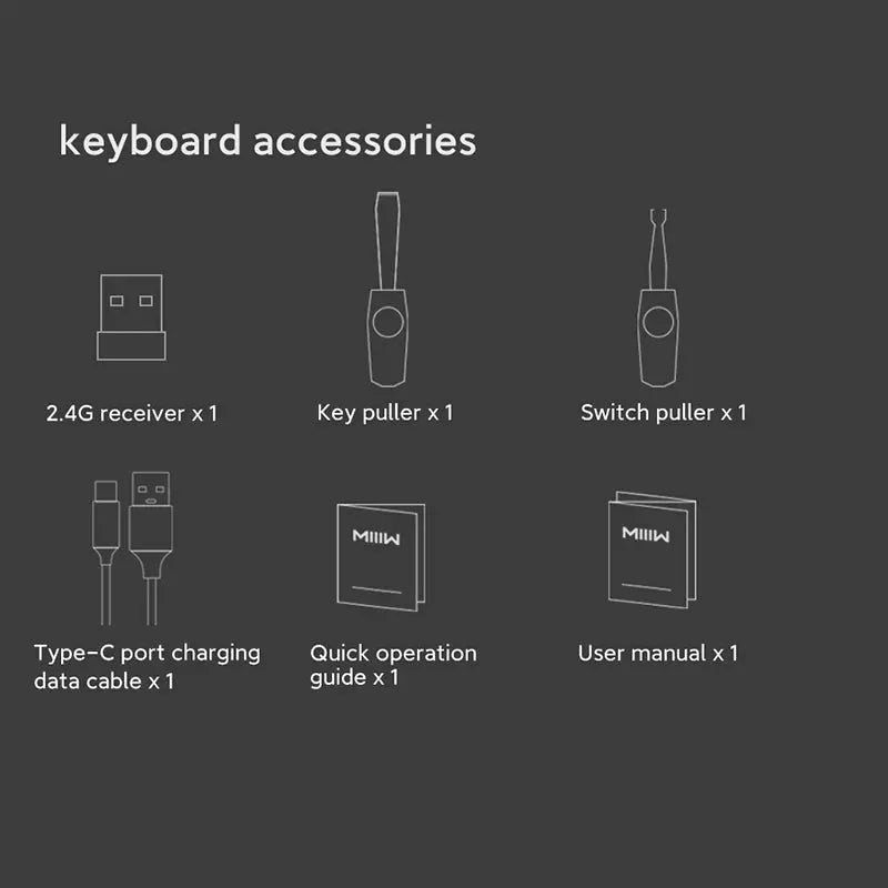 Xiaomi x MIIIW BlackIO 83 QMK VIA Wireless Mechanical Keyboard -  keycapcovers