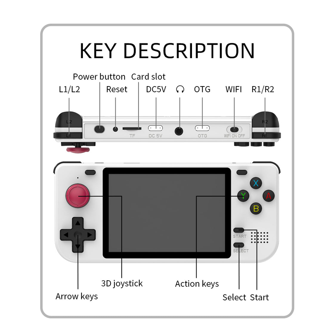 Powkiddy RGB10S Handheld Game Console Retro Arcade