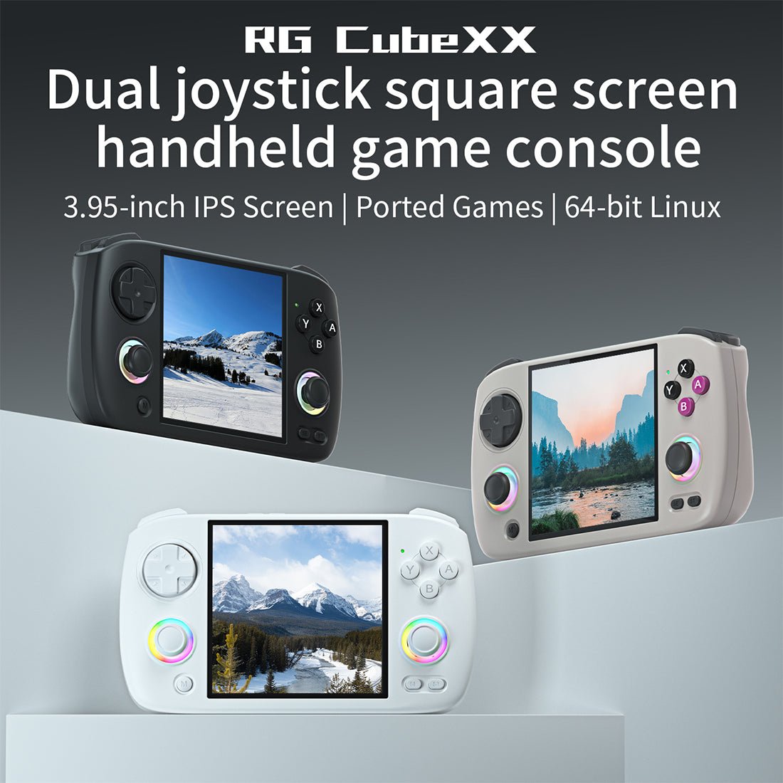 Anbernic RG CubeXX 3.95-inch IPS Screen Handheld Game Console