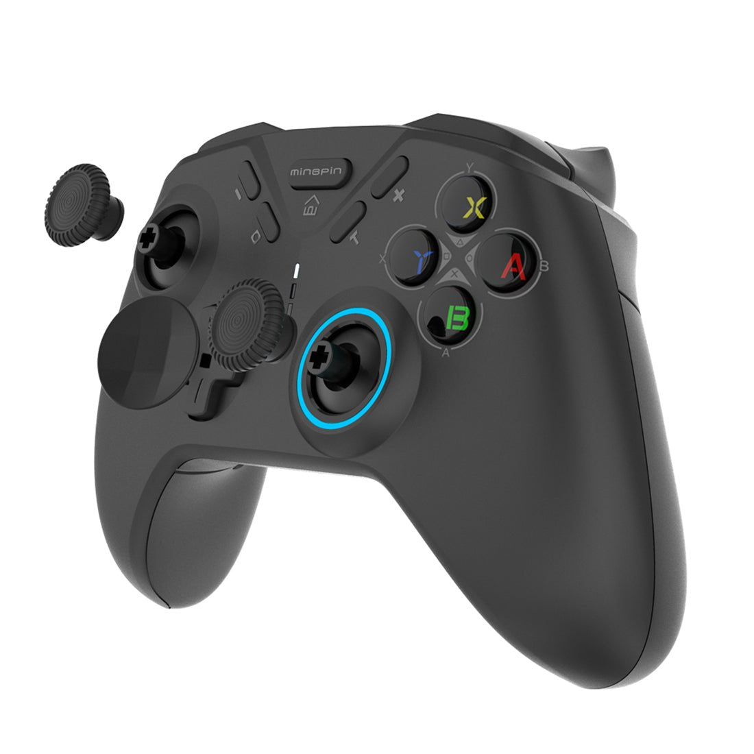 Wireless Game Controller with Motion Sensing and LED (Black)